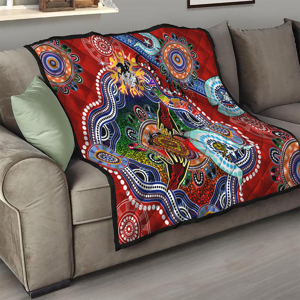 Personalised Dragons NAIDOC Week 2024 Quilt Australia Aboriginal Dot Painting