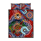 Personalised Dragons NAIDOC Week 2024 Quilt Bed Set Australia Aboriginal Dot Painting