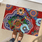 Personalised Dragons NAIDOC Week 2024 Rubber Doormat Australia Aboriginal Dot Painting