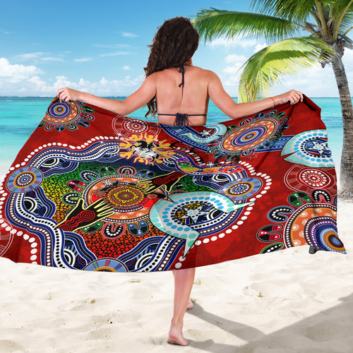 Personalised Dragons NAIDOC Week 2024 Sarong Australia Aboriginal Dot Painting