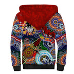 Personalised Dragons NAIDOC Week 2024 Sherpa Hoodie Australia Aboriginal Dot Painting