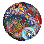 Personalised Dragons NAIDOC Week 2024 Spare Tire Cover Australia Aboriginal Dot Painting
