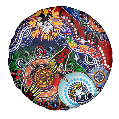 Personalised Dragons NAIDOC Week 2024 Spare Tire Cover Australia Aboriginal Dot Painting