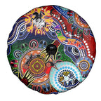 Personalised Dragons NAIDOC Week 2024 Spare Tire Cover Australia Aboriginal Dot Painting