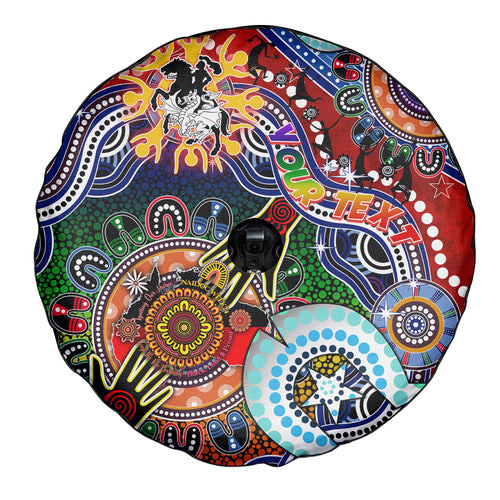 Personalised Dragons NAIDOC Week 2024 Spare Tire Cover Australia Aboriginal Dot Painting