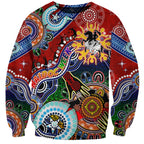 Personalised Dragons NAIDOC Week 2024 Sweatshirt Australia Aboriginal Dot Painting