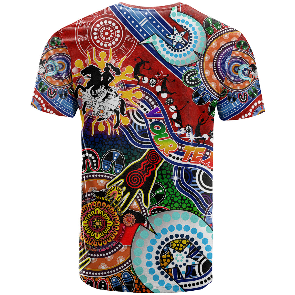 Personalised Dragons NAIDOC Week 2024 T Shirt Australia Aboriginal Dot Painting