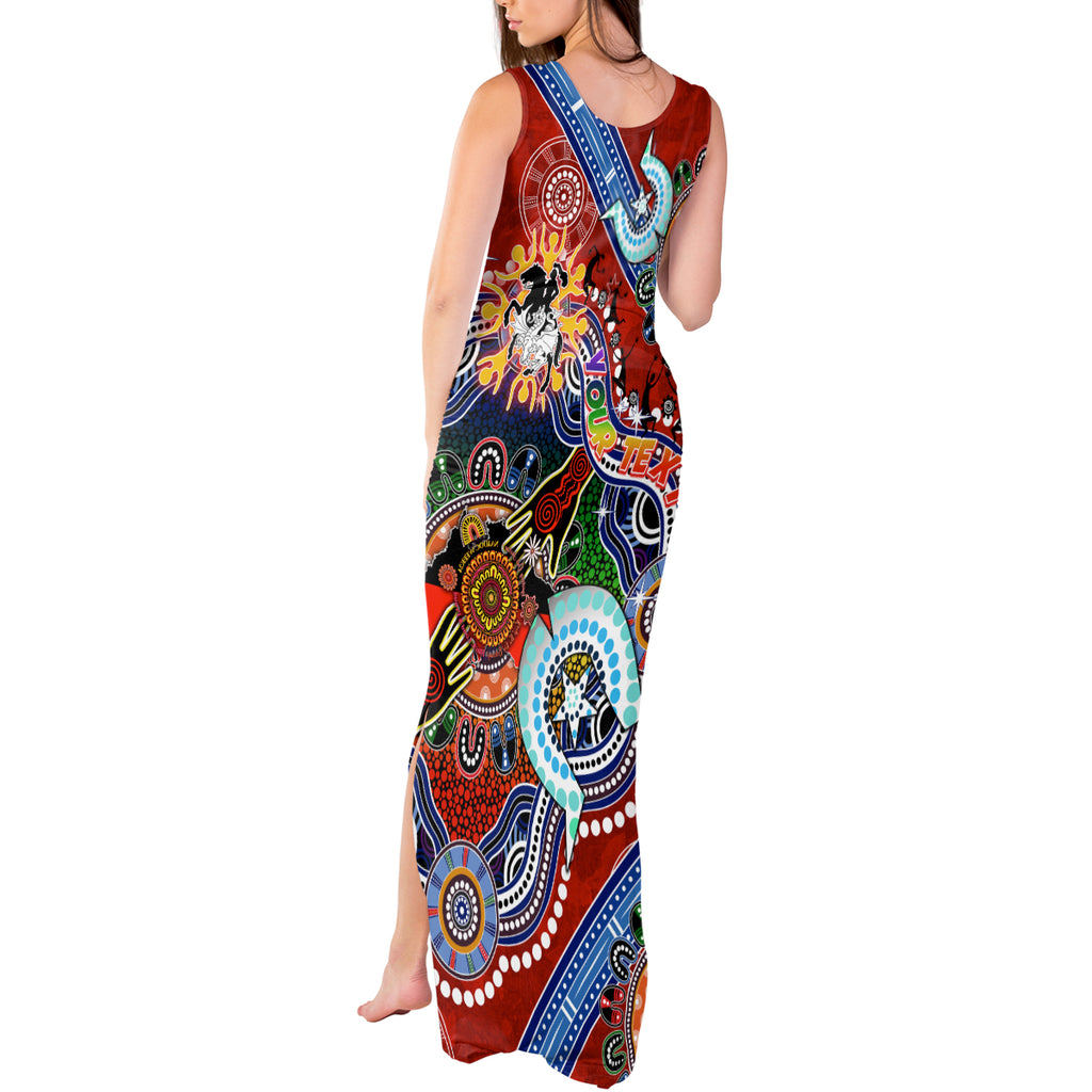 Personalised Dragons NAIDOC Week 2024 Tank Maxi Dress Australia Aboriginal Dot Painting