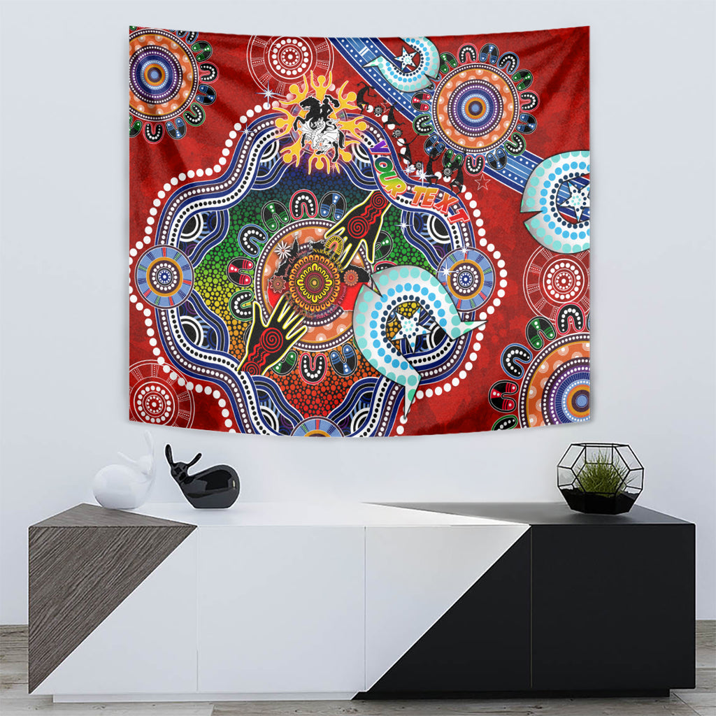 Personalised Dragons NAIDOC Week 2024 Tapestry Australia Aboriginal Dot Painting