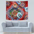 Personalised Dragons NAIDOC Week 2024 Tapestry Australia Aboriginal Dot Painting