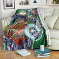 Personalised Rabbitohs NAIDOC Week 2024 Blanket Australia Aboriginal Dot Painting