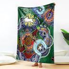 Personalised Rabbitohs NAIDOC Week 2024 Blanket Australia Aboriginal Dot Painting