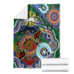 Personalised Rabbitohs NAIDOC Week 2024 Blanket Australia Aboriginal Dot Painting