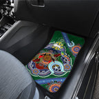 Personalised Rabbitohs NAIDOC Week 2024 Car Mats Australia Aboriginal Dot Painting