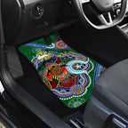Personalised Rabbitohs NAIDOC Week 2024 Car Mats Australia Aboriginal Dot Painting
