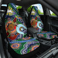 Personalised Rabbitohs NAIDOC Week 2024 Car Seat Cover Australia Aboriginal Dot Painting