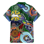 Personalised Rabbitohs NAIDOC Week 2024 Family Matching Mermaid Dress and Hawaiian Shirt Australia Aboriginal Dot Painting