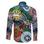 Personalised Rabbitohs NAIDOC Week 2024 Family Matching Summer Maxi Dress and Hawaiian Shirt Australia Aboriginal Dot Painting