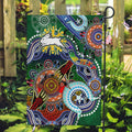 Personalised Rabbitohs NAIDOC Week 2024 Garden Flag Australia Aboriginal Dot Painting