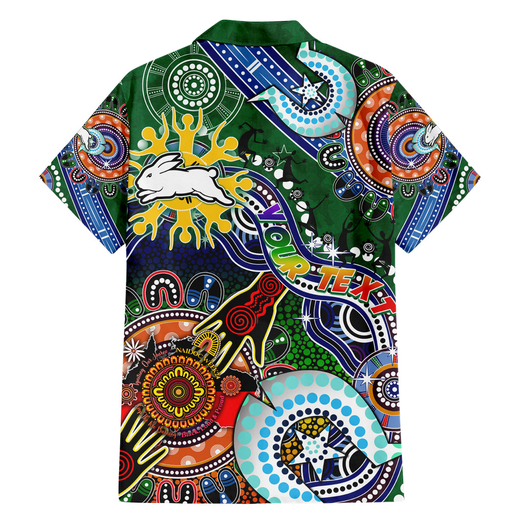 Personalised Rabbitohs NAIDOC Week 2024 Hawaiian Shirt Australia Aboriginal Dot Painting