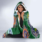 Personalised Rabbitohs NAIDOC Week 2024 Hooded Blanket Australia Aboriginal Dot Painting