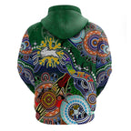 Personalised Rabbitohs NAIDOC Week 2024 Hoodie Australia Aboriginal Dot Painting