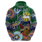 Personalised Rabbitohs NAIDOC Week 2024 Hoodie Australia Aboriginal Dot Painting