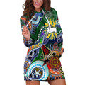 Personalised Rabbitohs NAIDOC Week 2024 Hoodie Dress Australia Aboriginal Dot Painting
