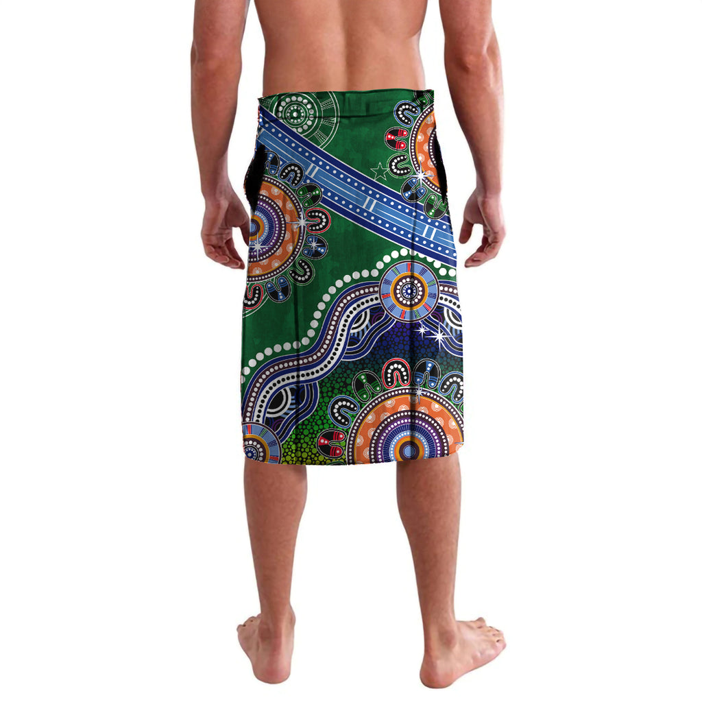Personalised Rabbitohs NAIDOC Week 2024 Lavalava Australia Aboriginal Dot Painting