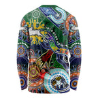 Personalised Rabbitohs NAIDOC Week 2024 Long Sleeve Shirt Australia Aboriginal Dot Painting