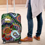Personalised Rabbitohs NAIDOC Week 2024 Luggage Cover Australia Aboriginal Dot Painting