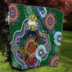 Personalised Rabbitohs NAIDOC Week 2024 Quilt Australia Aboriginal Dot Painting