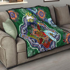 Personalised Rabbitohs NAIDOC Week 2024 Quilt Australia Aboriginal Dot Painting