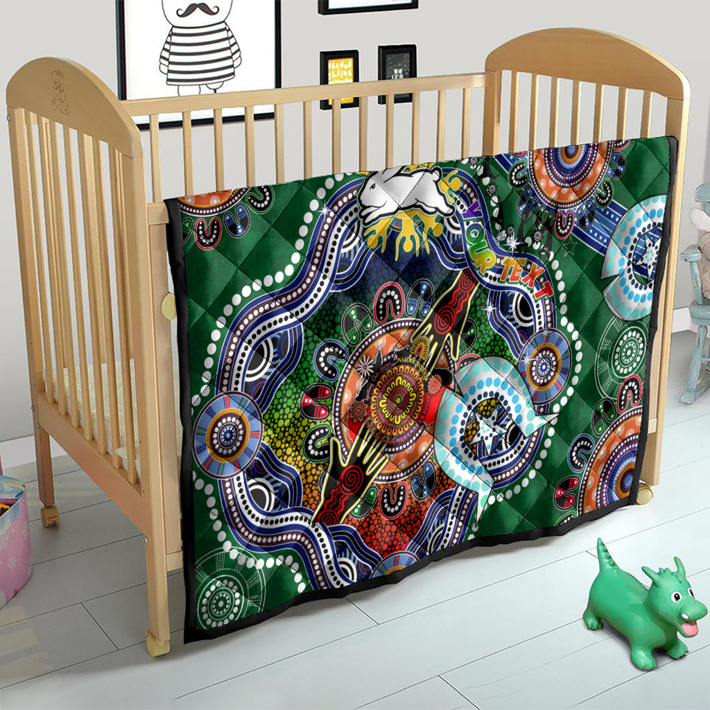 Personalised Rabbitohs NAIDOC Week 2024 Quilt Australia Aboriginal Dot Painting