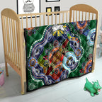 Personalised Rabbitohs NAIDOC Week 2024 Quilt Australia Aboriginal Dot Painting