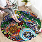 Personalised Rabbitohs NAIDOC Week 2024 Round Carpet Australia Aboriginal Dot Painting