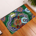 Personalised Rabbitohs NAIDOC Week 2024 Rubber Doormat Australia Aboriginal Dot Painting
