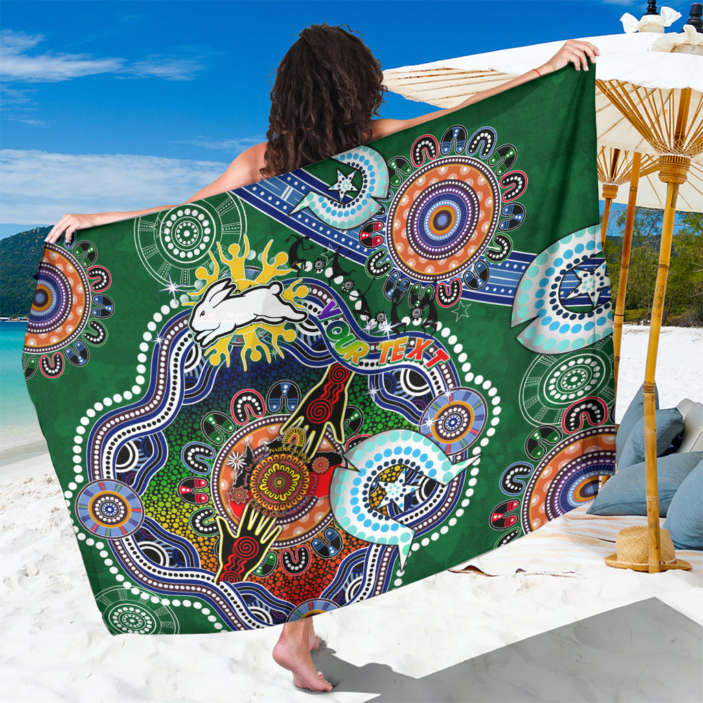 Personalised Rabbitohs NAIDOC Week 2024 Sarong Australia Aboriginal Dot Painting