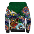 Personalised Rabbitohs NAIDOC Week 2024 Sherpa Hoodie Australia Aboriginal Dot Painting