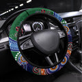 Rabbitohs NAIDOC Week 2024 Steering Wheel Cover Australia Aboriginal Dot Painting