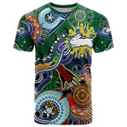 Personalised Rabbitohs NAIDOC Week 2024 T Shirt Australia Aboriginal Dot Painting