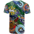 Personalised Rabbitohs NAIDOC Week 2024 T Shirt Australia Aboriginal Dot Painting
