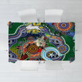 Personalised Rabbitohs NAIDOC Week 2024 Tablecloth Australia Aboriginal Dot Painting