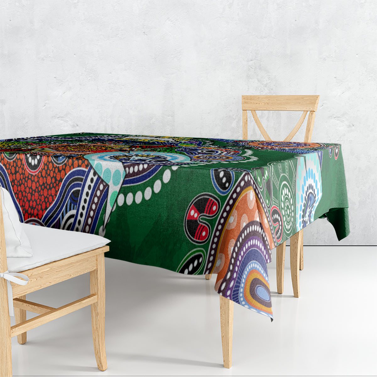 Personalised Rabbitohs NAIDOC Week 2024 Tablecloth Australia Aboriginal Dot Painting