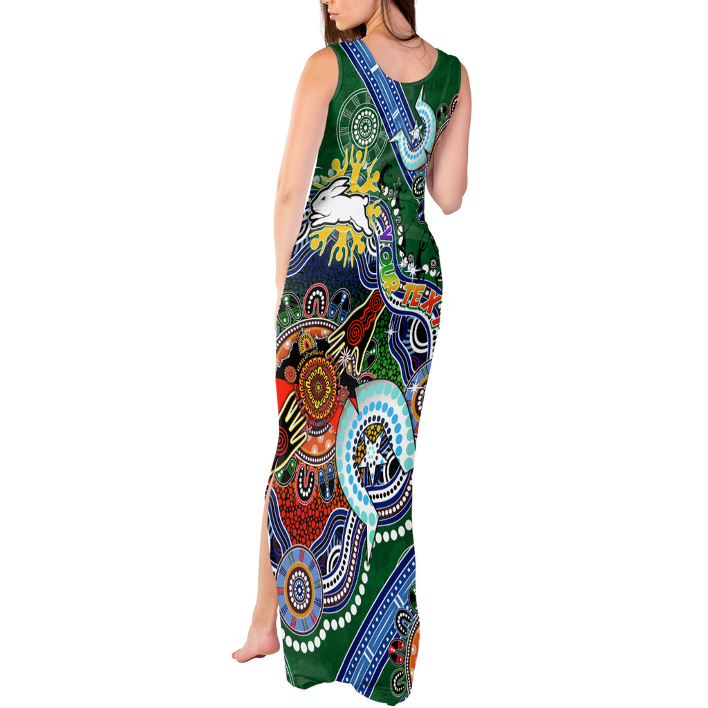 Personalised Rabbitohs NAIDOC Week 2024 Tank Maxi Dress Australia Aboriginal Dot Painting
