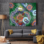 Personalised Rabbitohs NAIDOC Week 2024 Tapestry Australia Aboriginal Dot Painting