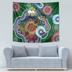 Personalised Rabbitohs NAIDOC Week 2024 Tapestry Australia Aboriginal Dot Painting