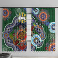 Personalised Rabbitohs NAIDOC Week 2024 Window Curtain Australia Aboriginal Dot Painting