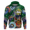 Personalised Rabbitohs NAIDOC Week 2024 Zip Hoodie Australia Aboriginal Dot Painting