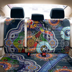 Personalised Roosters NAIDOC Week 2024 Back Car Seat Cover Australia Aboriginal Dot Painting